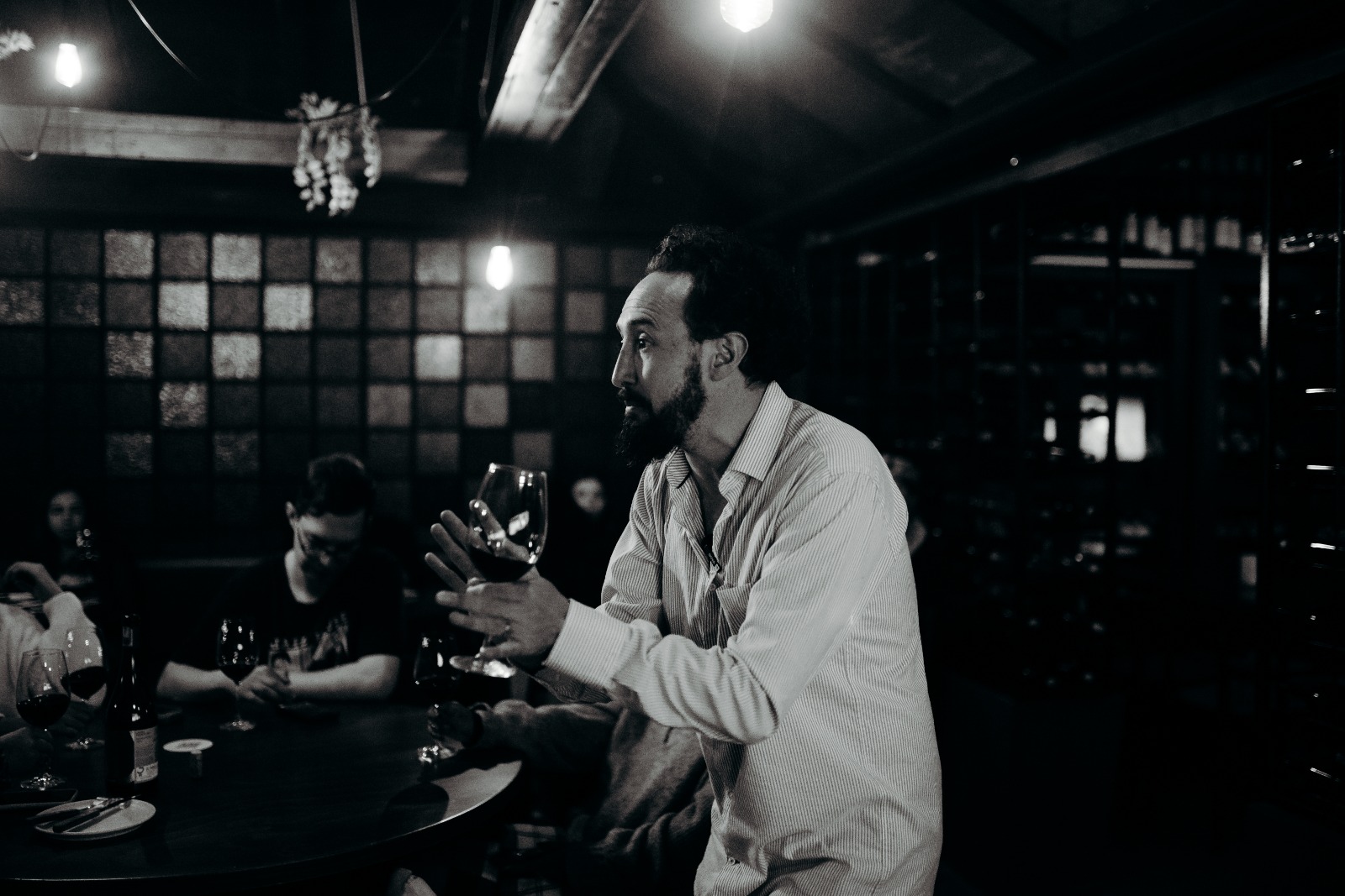 Nicolás Reines en una cata